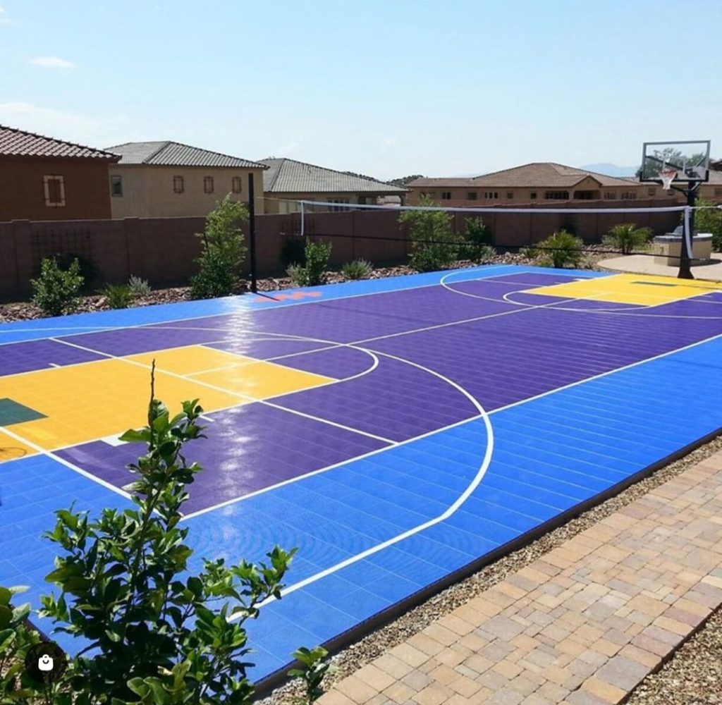 polypropylene sporting tiles